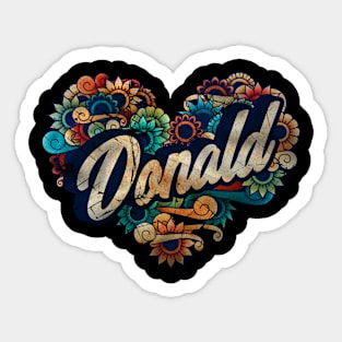 Donald my nickname Sticker